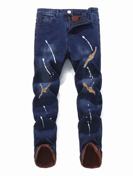romwe guys splash ink ripped skinny jeans c79v#, Blue
romwe guys splash ink ripped skinny jeans c79v#, Blue