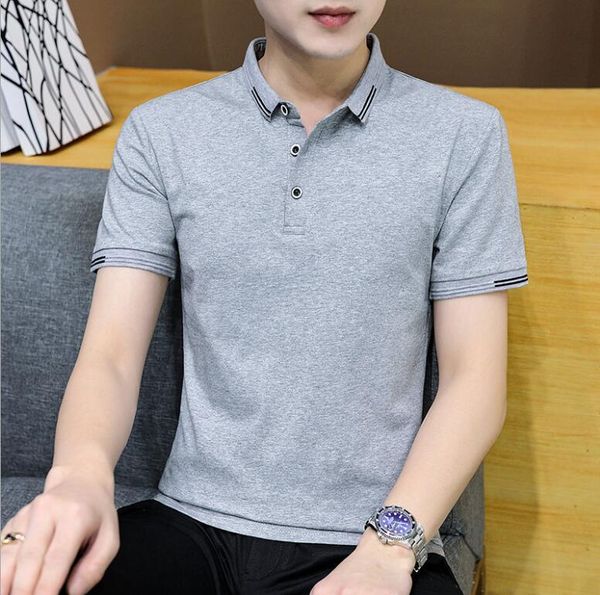 men's polos 2021 casual summer shirts solid cotton short sleeve breathable, White;black
men's polos 2021 casual summer shirts solid cotton short sleeve breathable, White;black