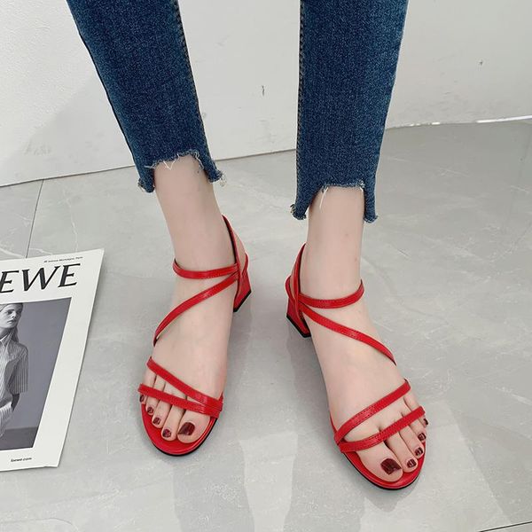 dress shoes 4 cm office thick heel sandals women concise pu narrow band buckle strap summer sandalias de mujer 2021, Black
dress shoes 4 cm office thick heel sandals women concise pu narrow band buckle strap summer sandalias de mujer 2021, Black