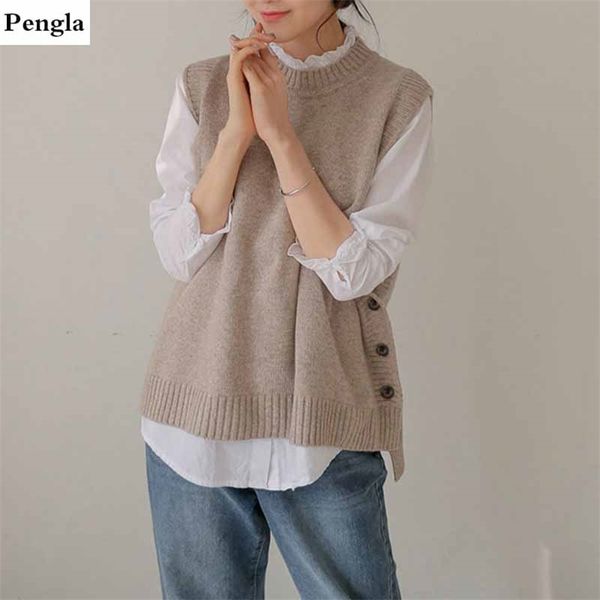 vest knitted female round neck coat korean version vintage vest sleeveless sweater vest female sr331633 211009, Black;white
vest knitted female round neck coat korean version vintage vest sleeveless sweater vest female sr331633 211009, Black;white