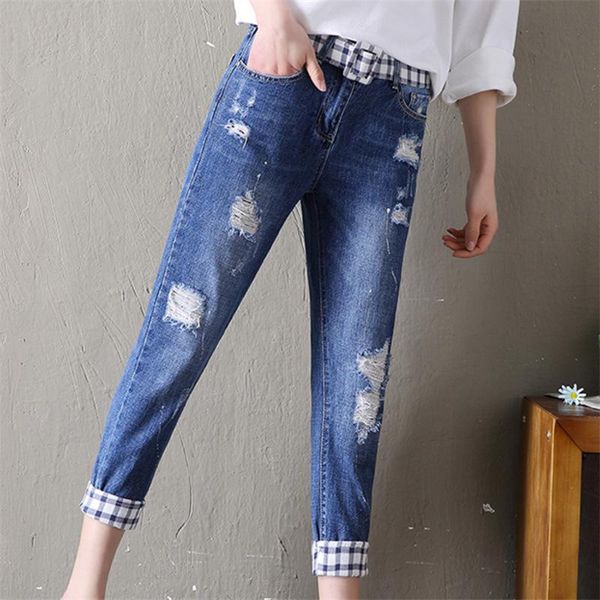 slim pencil pants vintage high waist jeans womens full length loose cowboy women's, Blue
slim pencil pants vintage high waist jeans womens full length loose cowboy women's, Blue