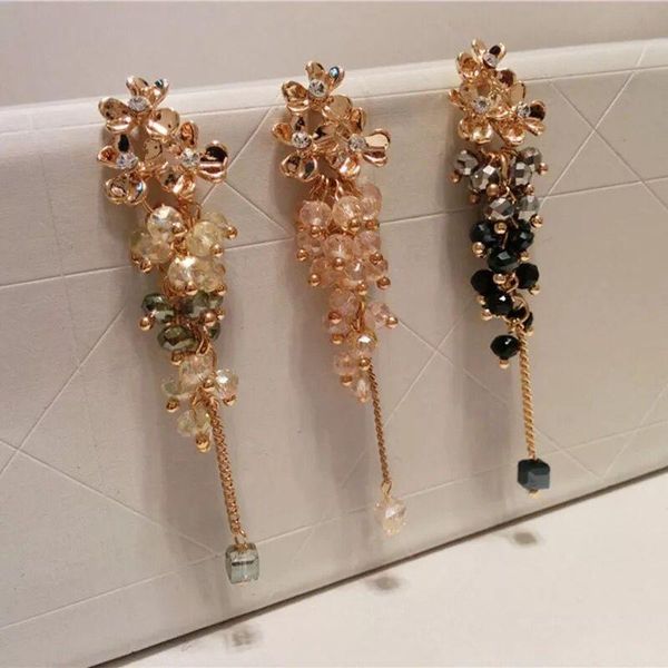 dangle & chandelier luxury crystal long tassel earrings for women fashion beaded flowers statement jewelry, Silver
dangle & chandelier luxury crystal long tassel earrings for women fashion beaded flowers statement jewelry, Silver