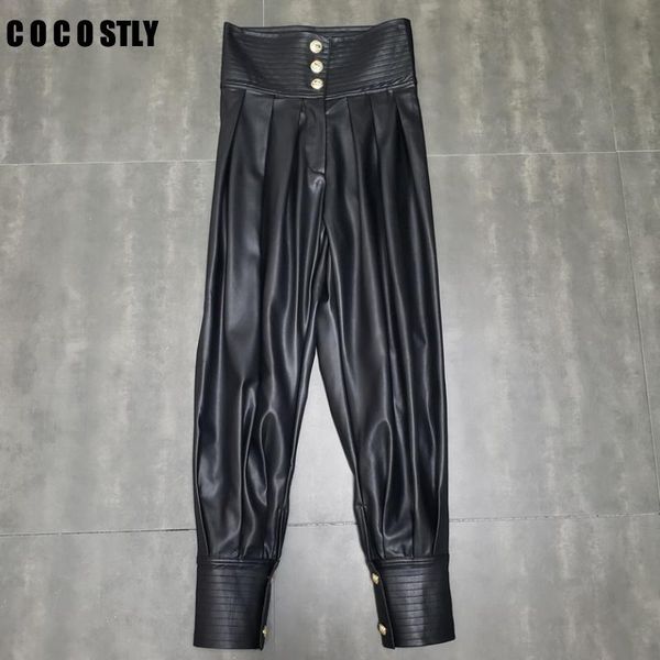 women's pants & capris women pant black high waist moto biker pu leather vintage long harem 2021 autumn winter, Black;white
women's pants & capris women pant black high waist moto biker pu leather vintage long harem 2021 autumn winter, Black;white