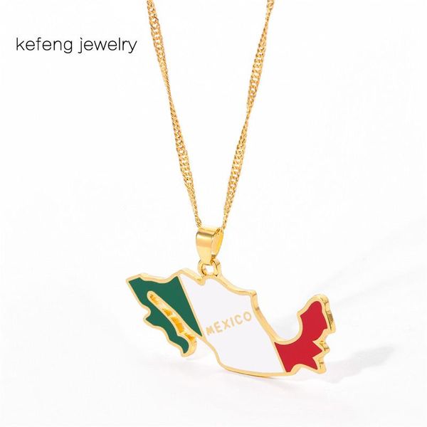 mexico map enamel pendant necklaces for women jewelry gold color mexican patriotic gifts men, Silver
mexico map enamel pendant necklaces for women jewelry gold color mexican patriotic gifts men, Silver