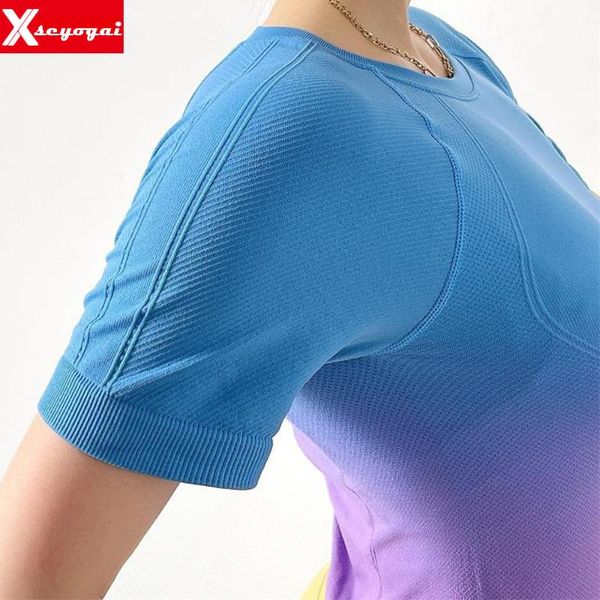 yoga outfit fashion fitness women t shirt casual seamless t-shirt summer breathable short sleeve crop tank solid female sports top
yoga outfit fashion fitness women t shirt casual seamless t-shirt summer breathable short sleeve crop tank solid female sports top