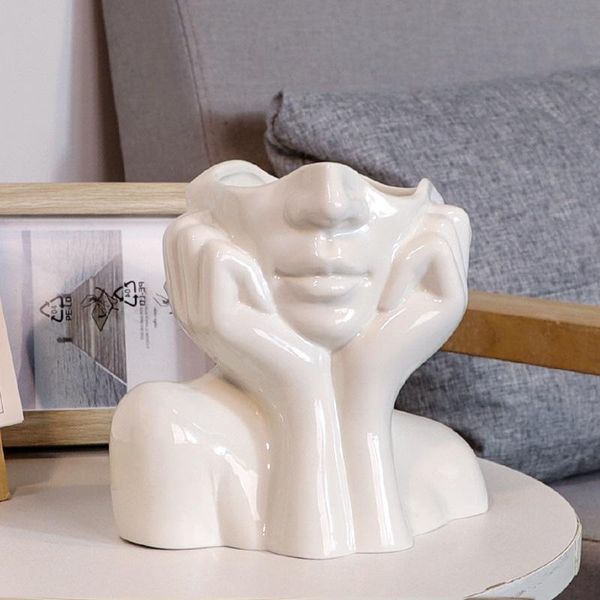 vases nordic ceramics human face dining table flower arrangement container office dried vase home decoration accessories
vases nordic ceramics human face dining table flower arrangement container office dried vase home decoration accessories