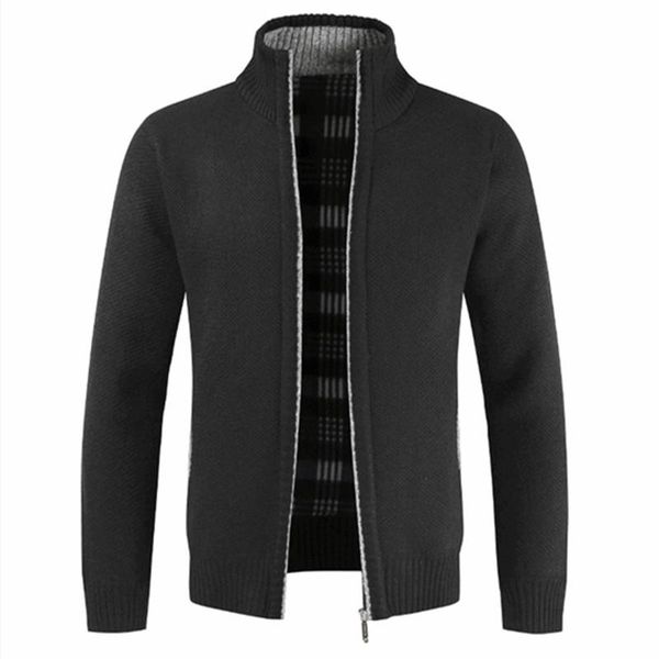 men's sweaters fashion men cardigan sweater autumn thickened warm mens knit jacket casual long sleeve solid color zipper, White;black
men's sweaters fashion men cardigan sweater autumn thickened warm mens knit jacket casual long sleeve solid color zipper, White;black