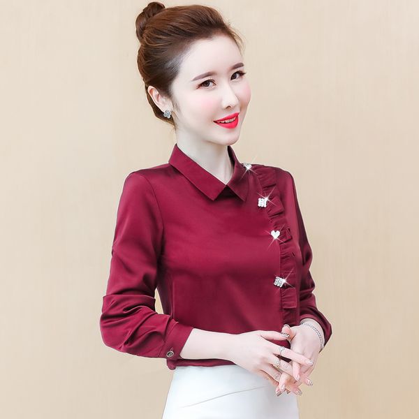 women's blouses & shirts korea ruffles v-neck chiffon women blouse elegant office ladies autumn vintage blusas mujer pttx, White
women's blouses & shirts korea ruffles v-neck chiffon women blouse elegant office ladies autumn vintage blusas mujer pttx, White