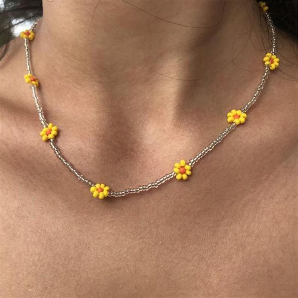 chains 2021 beaded small fresh flower necklace daisy hippie bossy women's handmade gifts can be wholesale, Silver
chains 2021 beaded small fresh flower necklace daisy hippie bossy women's handmade gifts can be wholesale, Silver