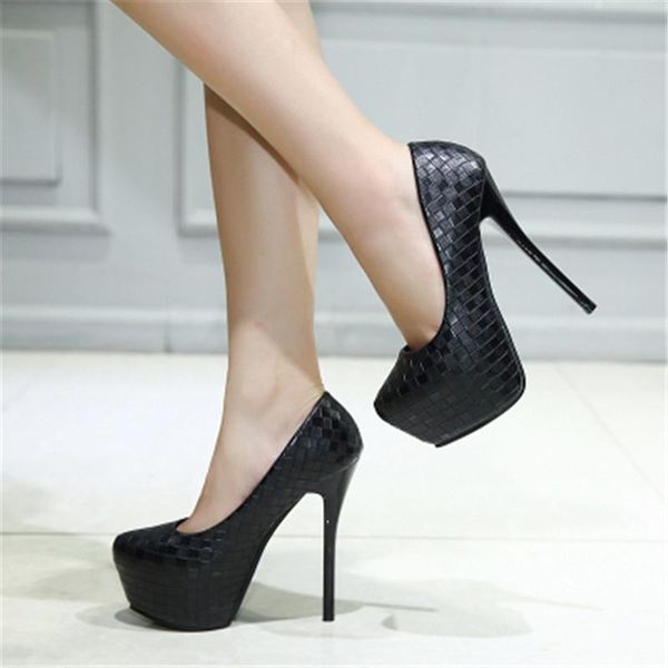 pumps women high heels 12cm platform shoe pu leather bridal party shoes peep toe stiletto ladies zapatos 34-40 dress, Black
pumps women high heels 12cm platform shoe pu leather bridal party shoes peep toe stiletto ladies zapatos 34-40 dress, Black