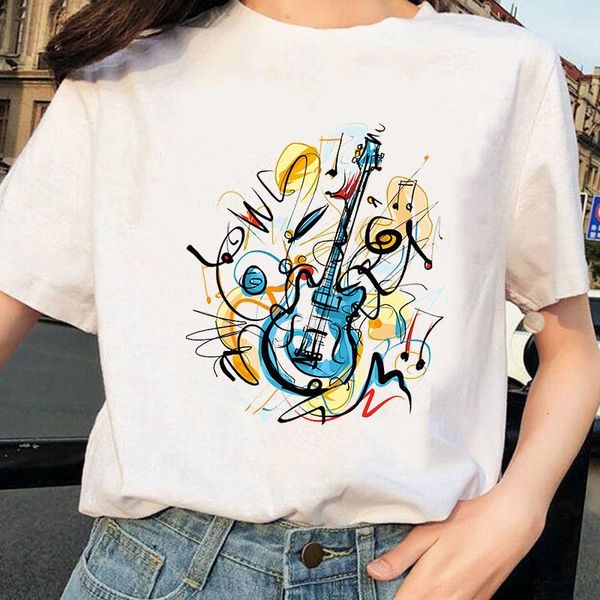 women's t-shirt novelty music note print tshirt women harajuku kawaii oversized casual with short sleeve female tee, White
women's t-shirt novelty music note print tshirt women harajuku kawaii oversized casual with short sleeve female tee, White