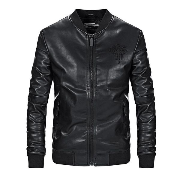 men's fur & faux casual pu jacket slim moto bike coat high-grade brand clothing drop fashion coats male o-neck pilot outerwear, Black
men's fur & faux casual pu jacket slim moto bike coat high-grade brand clothing drop fashion coats male o-neck pilot outerwear, Black