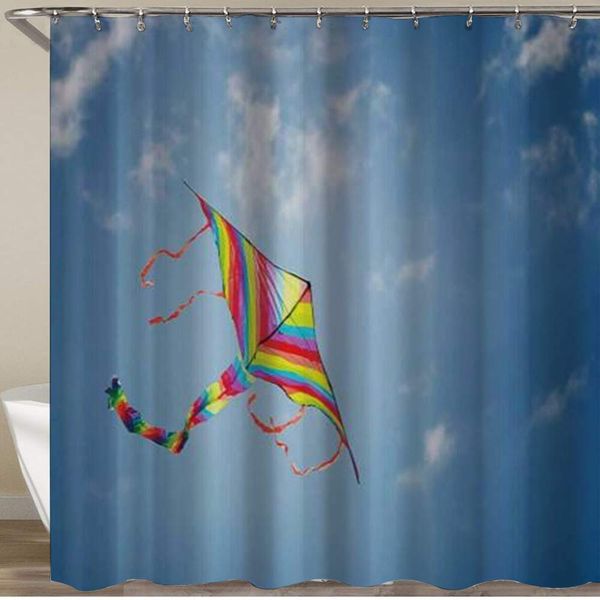 shower curtain,colorful kite in the blue sky eco friendly,polyester fabric waterproof bath curtains hooks included - 72 x 72
shower curtain,colorful kite in the blue sky eco friendly,polyester fabric waterproof bath curtains hooks included - 72 x 72