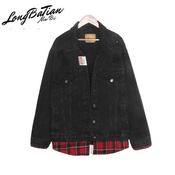 women's jackets vintage basic denim harajuku 2021 splice short feminine coat black jeans jacket women clothes streetwear, Black;brown
women's jackets vintage basic denim harajuku 2021 splice short feminine coat black jeans jacket women clothes streetwear, Black;brown