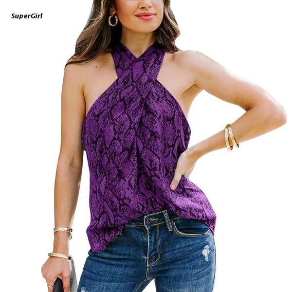 women's tanks & camis j78e women cross wrap halter tank boho snakeskin printed casual loose tunic vest ruched twist sleeveless blou, White
women's tanks & camis j78e women cross wrap halter tank boho snakeskin printed casual loose tunic vest ruched twist sleeveless blou, White