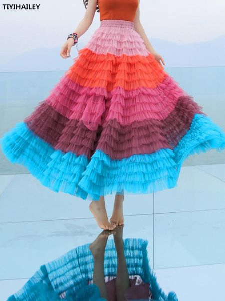 skirts tiyihailey summer and spring long maxi high waist skirt big hem for women patchwork rainbow colorful mesh, Black
skirts tiyihailey summer and spring long maxi high waist skirt big hem for women patchwork rainbow colorful mesh, Black
