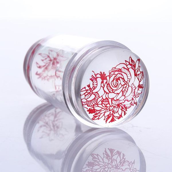 nail art kits 1set clear silicone stamper transparent jelly stamping stamp scraper set polish print transfer manicure template tool