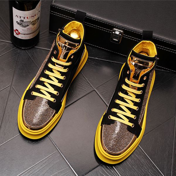 new men luxury rhinestone metal plate platform high casual flats shoes rock punk loafers board ins sneakers zapatos hombre ankle boots, Black
new men luxury rhinestone metal plate platform high casual flats shoes rock punk loafers board ins sneakers zapatos hombre ankle boots, Black