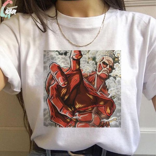 summer harajuku attack on titan women print tshirts design cotton short sleeved aesthetic japanese anime eren t shirt, White
summer harajuku attack on titan women print tshirts design cotton short sleeved aesthetic japanese anime eren t shirt, White
