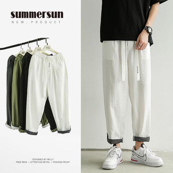 summer men's cargo casual pants fashion trend ventilation haren 4 color elastic waist trousers plus size m-3xl, Black
summer men's cargo casual pants fashion trend ventilation haren 4 color elastic waist trousers plus size m-3xl, Black