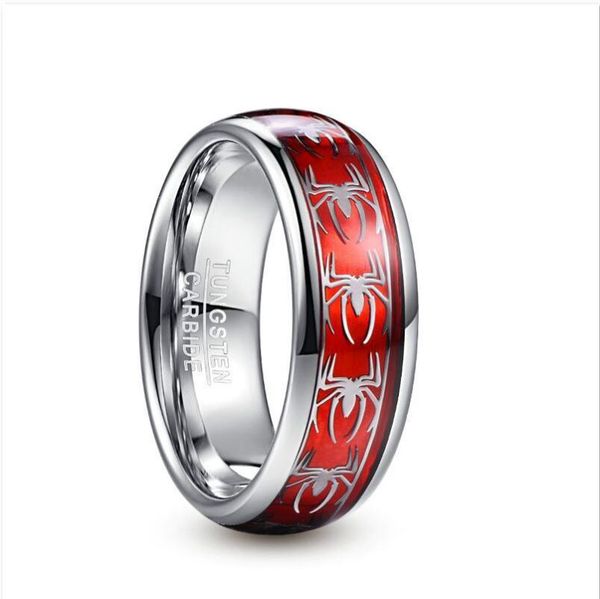 wedding rings 8mm inlaid red opal spider motif tungsten steel men's ring carbide, Slivery;golden
wedding rings 8mm inlaid red opal spider motif tungsten steel men's ring carbide, Slivery;golden