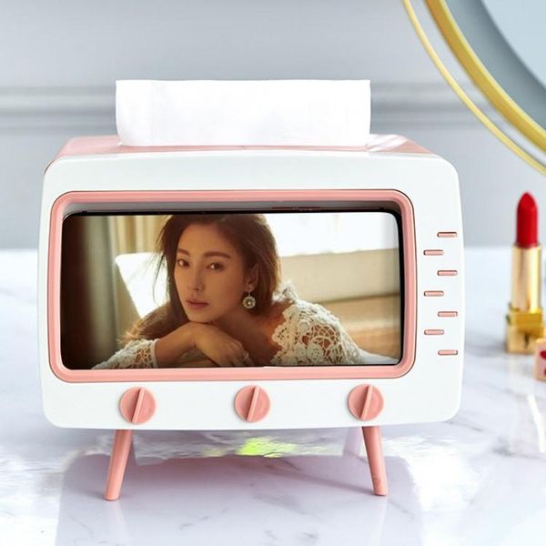 creative 2 in 1 tv tissue box deskpaper holder dispenser storage household napkin case organizer with mobile phone boxes & napkins
creative 2 in 1 tv tissue box deskpaper holder dispenser storage household napkin case organizer with mobile phone boxes & napkins