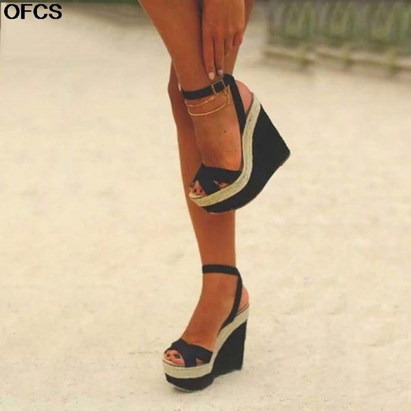 sandals leisure platform wedges fashion women summer shoes buckle strap high heels size 35-40 s9jf, Black
sandals leisure platform wedges fashion women summer shoes buckle strap high heels size 35-40 s9jf, Black