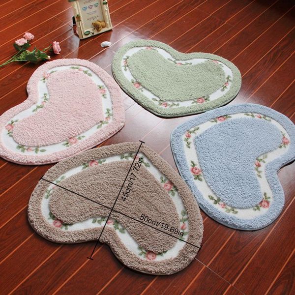carpets heart shaped door mat anti-skid water absorbent rose floor soft plush bathroom rug sweet doormat art pad
carpets heart shaped door mat anti-skid water absorbent rose floor soft plush bathroom rug sweet doormat art pad