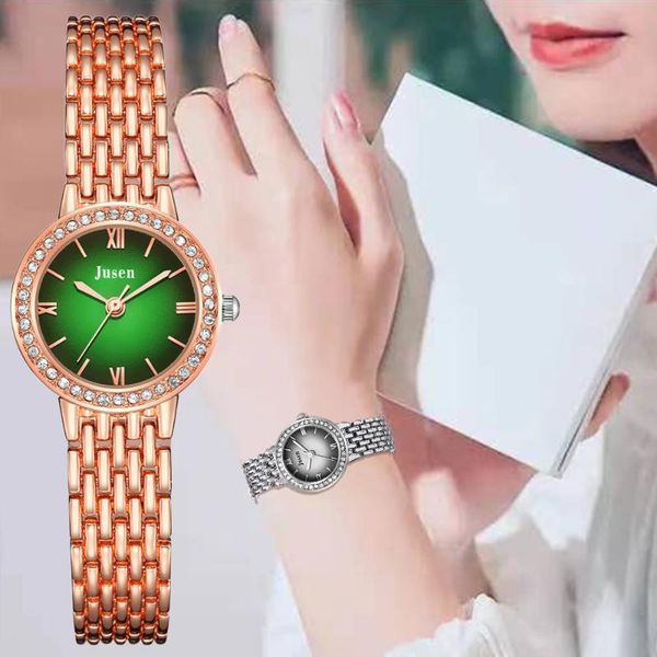 wristwatches gradient design luxury women fashion bracelet watches stainless steel gold ladies 2021 small female quartz clock, Slivery;brown
wristwatches gradient design luxury women fashion bracelet watches stainless steel gold ladies 2021 small female quartz clock, Slivery;brown