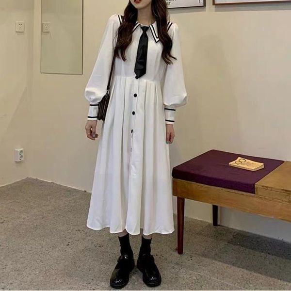 casual dresses houzhou white dress women japanese preppy style long sleeve spring autumn kawaii jk outfits sailor collar sweet streetwear, Black;gray
casual dresses houzhou white dress women japanese preppy style long sleeve spring autumn kawaii jk outfits sailor collar sweet streetwear, Black;gray