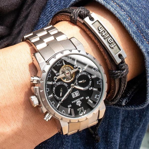 wristwatches classic tourbillon wrap sport clock mens watches automatic mechanical watch men stainless steel business retro 2021, Slivery;brown
wristwatches classic tourbillon wrap sport clock mens watches automatic mechanical watch men stainless steel business retro 2021, Slivery;brown