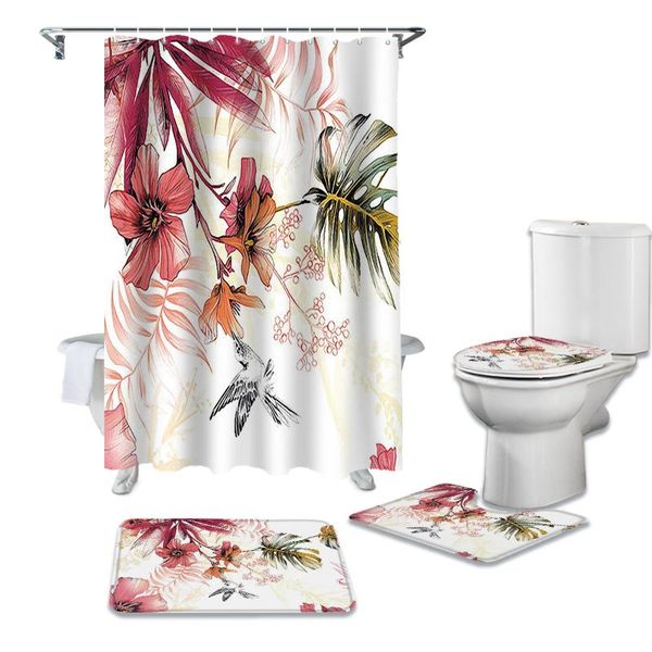 flower white bathroom set durable fabric waterproof shower curtain rug carpet toilet lid cover bath mat curtains
flower white bathroom set durable fabric waterproof shower curtain rug carpet toilet lid cover bath mat curtains