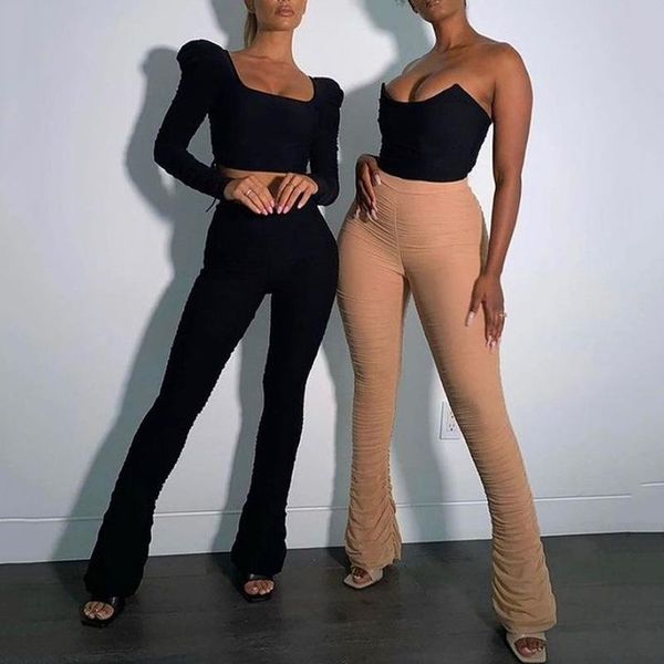 arrival women black beige high waist skinny mesh flared trousers pants wholesale drop women's & capris, Black;white
arrival women black beige high waist skinny mesh flared trousers pants wholesale drop women's & capris, Black;white
