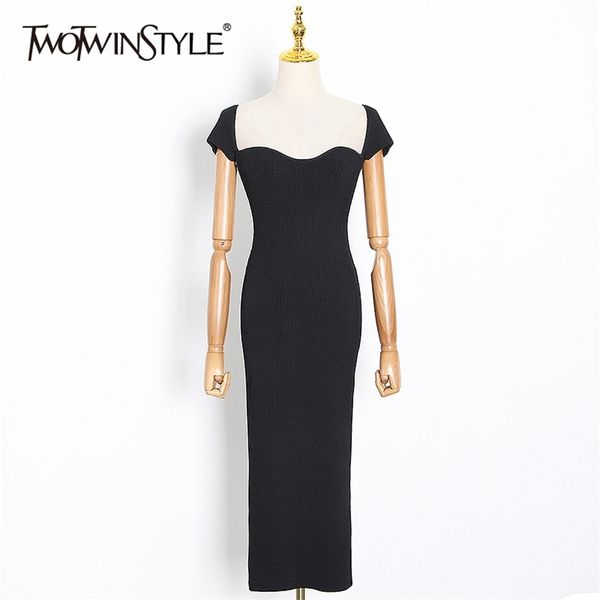 slim white back split dress for women square collar short sleeve high waist knitted dresses female fashion 210520, Black;gray
slim white back split dress for women square collar short sleeve high waist knitted dresses female fashion 210520, Black;gray
