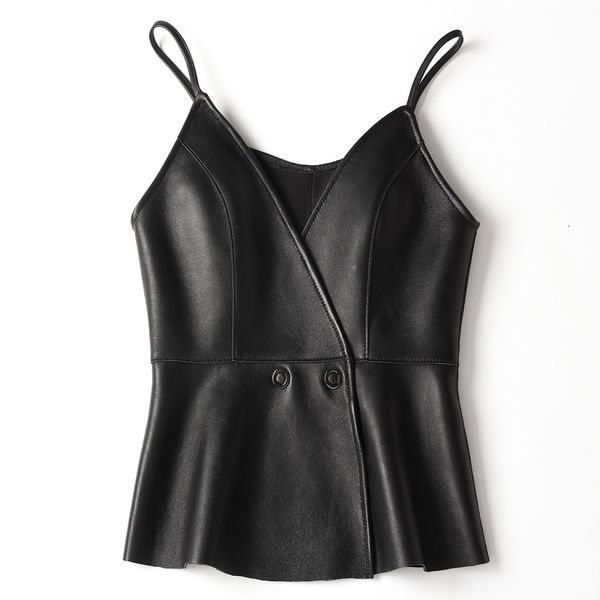 jackets woman coats sleeveless sling 100% jacket female vest real sheepskin leather, Black;brown
jackets woman coats sleeveless sling 100% jacket female vest real sheepskin leather, Black;brown