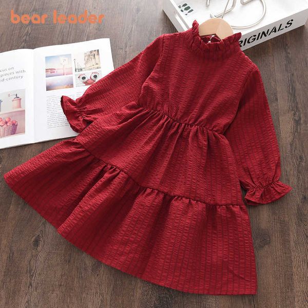bear leader girls ruffles solid dresses fashion party fancy costume for kids girl children europe and america vestidos 3-7y 210708, Red;yellow
bear leader girls ruffles solid dresses fashion party fancy costume for kids girl children europe and america vestidos 3-7y 210708, Red;yellow