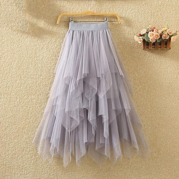 skirts elastic high waist women solid irregular mesh tulle elegant long skirt ladies summer autumn, Black
skirts elastic high waist women solid irregular mesh tulle elegant long skirt ladies summer autumn, Black