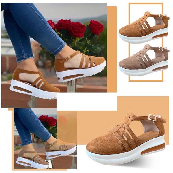 women's sandals fashion wedge platform buckle strap ladies cusual solid shoes slippers sandalia feminina d4, Black
women's sandals fashion wedge platform buckle strap ladies cusual solid shoes slippers sandalia feminina d4, Black
