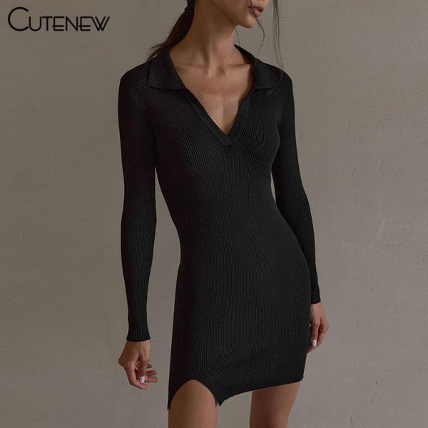 casual dresses cute solid knitted v-neck long sleeve mini women vintage simple skinny side slit stretch lady streetwear, Black;gray
casual dresses cute solid knitted v-neck long sleeve mini women vintage simple skinny side slit stretch lady streetwear, Black;gray