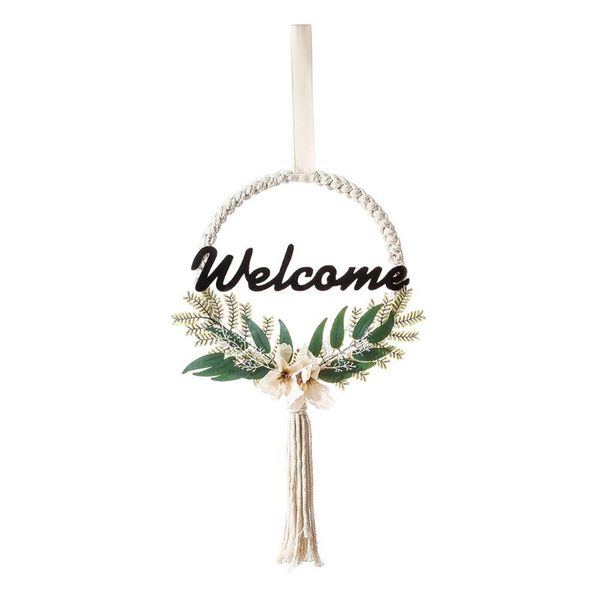 tapestries hand-woven hanging wreath pendant macrame door crafts for bedroom gifts aerial garland round leaf decoration
tapestries hand-woven hanging wreath pendant macrame door crafts for bedroom gifts aerial garland round leaf decoration