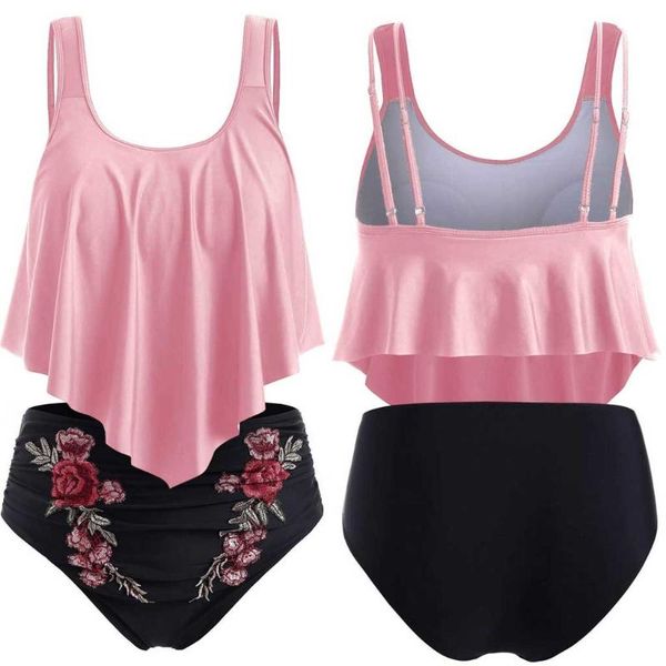 women's swimwear high waist bikini 2021 ruffle women floral print swimsuit push up bikinis plus size bathing suits beach wear mujer, White;black
women's swimwear high waist bikini 2021 ruffle women floral print swimsuit push up bikinis plus size bathing suits beach wear mujer, White;black