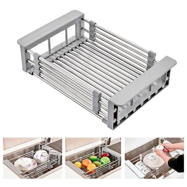 mats & pads rack drain basket stainless steel sink dish drainers for kitchen large capacity
mats & pads rack drain basket stainless steel sink dish drainers for kitchen large capacity