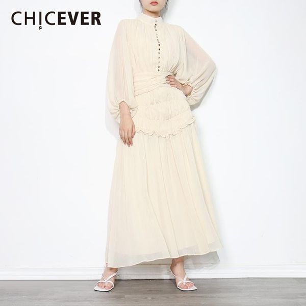 casual dresses chicever ruffle trim solid woman summer dress stand collar batwing sleeve ruched long female fashion clothing 2021, Black;gray
casual dresses chicever ruffle trim solid woman summer dress stand collar batwing sleeve ruched long female fashion clothing 2021, Black;gray