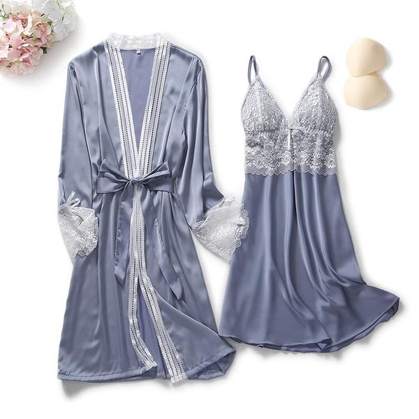 women's sleepwear elegant women satin robe set lace lingerie lounge suit ladies japan kimono bathrobe robes dress xl, Black;red
women's sleepwear elegant women satin robe set lace lingerie lounge suit ladies japan kimono bathrobe robes dress xl, Black;red