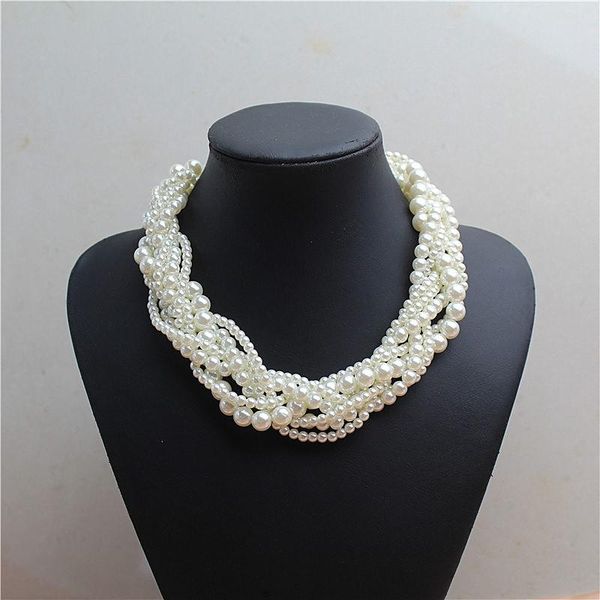 chokers euramerican style acrylic pearl braids necklace exaggerated temperament female choker chain, Golden;silver
chokers euramerican style acrylic pearl braids necklace exaggerated temperament female choker chain, Golden;silver