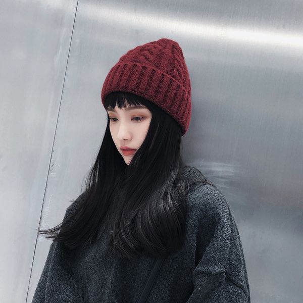 wool hat female autumn and winter versatile cute student warm face small hat male knitted hat, Blue;gray
wool hat female autumn and winter versatile cute student warm face small hat male knitted hat, Blue;gray