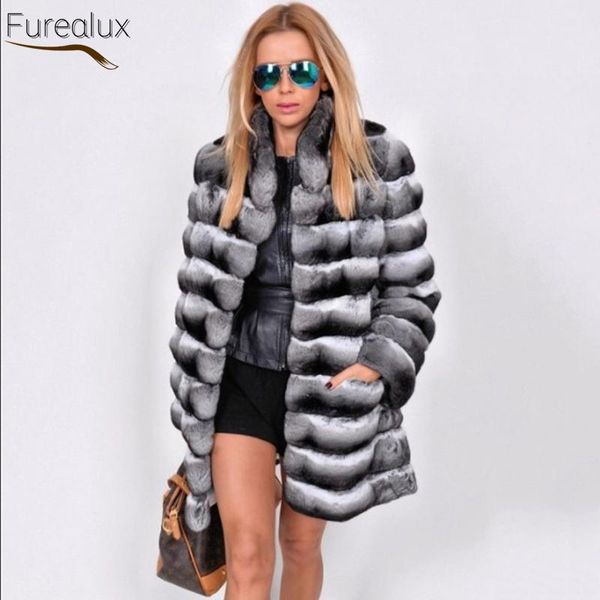 women's fur & faux furealux trendy authentic coat natural rex striped solid color jacket winter women's warm fashion clothing, Black
women's fur & faux furealux trendy authentic coat natural rex striped solid color jacket winter women's warm fashion clothing, Black