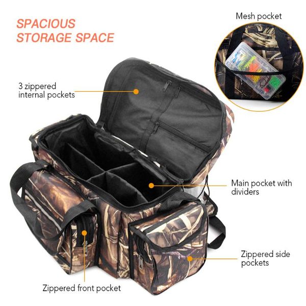 fishing accessories large capacity tackle bag waterproof storage case outdoor travel hunting shoulder pack
fishing accessories large capacity tackle bag waterproof storage case outdoor travel hunting shoulder pack