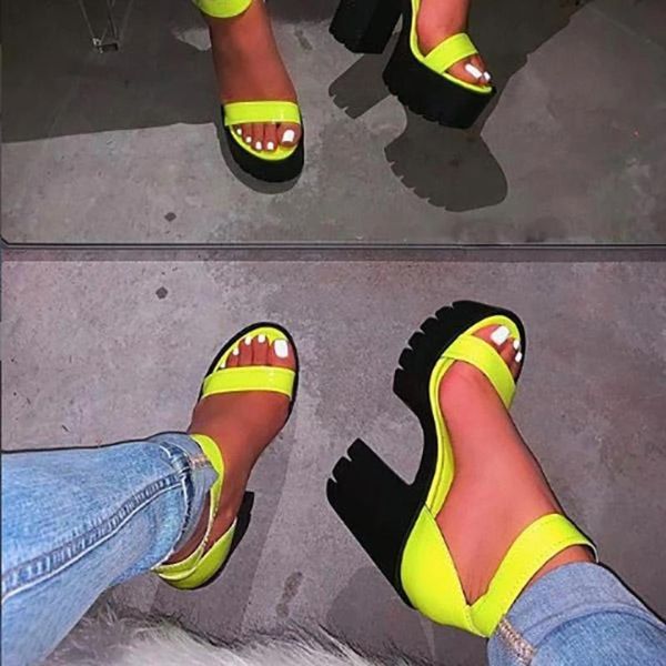 women sandals transparent ladies high heel shoes candy color open toes thick fashion female slides summer shoes#g20, Black
women sandals transparent ladies high heel shoes candy color open toes thick fashion female slides summer shoes#g20, Black