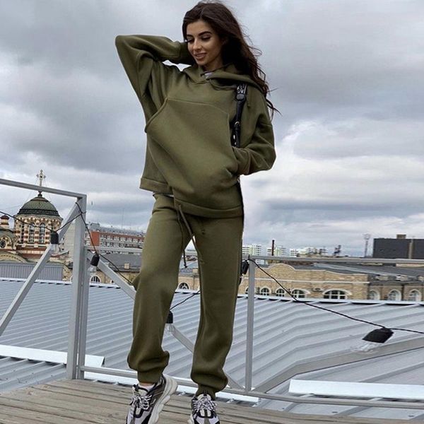 women's two piece pants laamei 2021 fashion women set autumn winter long sleeve hoodie and joggers casual sets sport suit outfit female, White
women's two piece pants laamei 2021 fashion women set autumn winter long sleeve hoodie and joggers casual sets sport suit outfit female, White